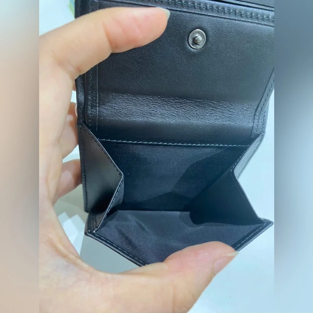 Dior black compact wallet unused item